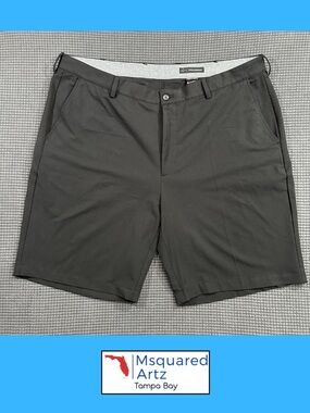 Greg Norman Golf Shorts Mens Size 40 Black Performance Stretch